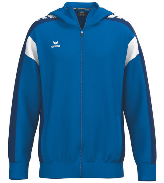 2690 - Teamline Celebrate 125 -  Træningstrøje med lang lynlås og hætte. Blå - Navy blå - hvid