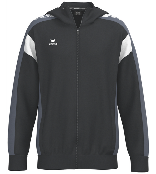 Teamline Celebrate 125 -  Træningstrøje med lang lynlås og hætte. Sort, grå