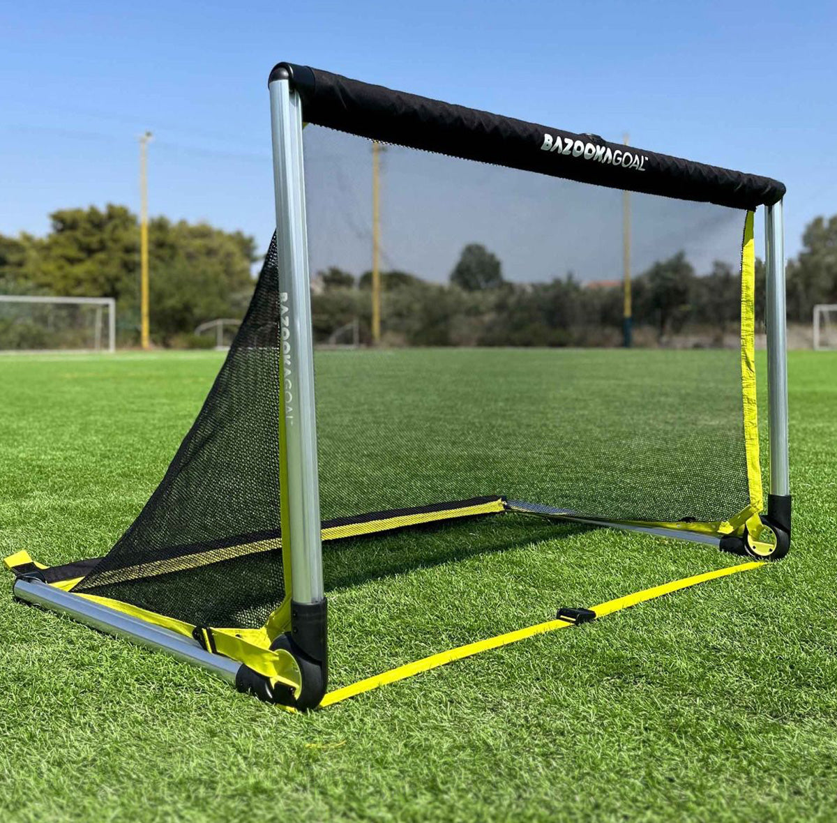 4 stk. BazookaGoal 2.0 ALU (150 x 90 cm) – Det Ultimative Foldbare Fodboldmål