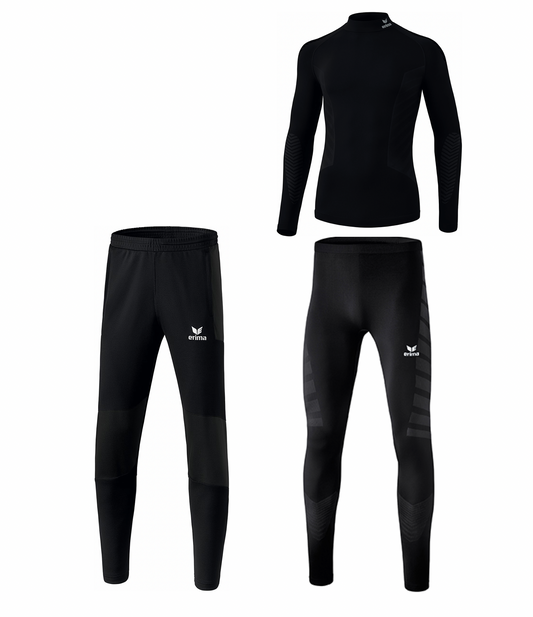 Træningspakke med sportsundertøj og træningsbukser