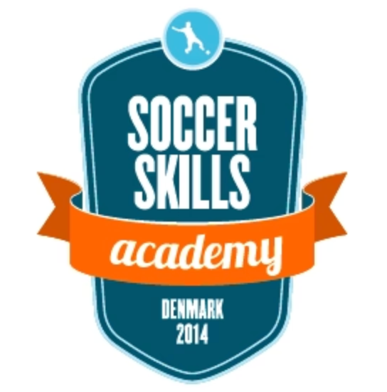 Outlet str. 140 - Soccer Skills Academy Denmark T-shirt m logo