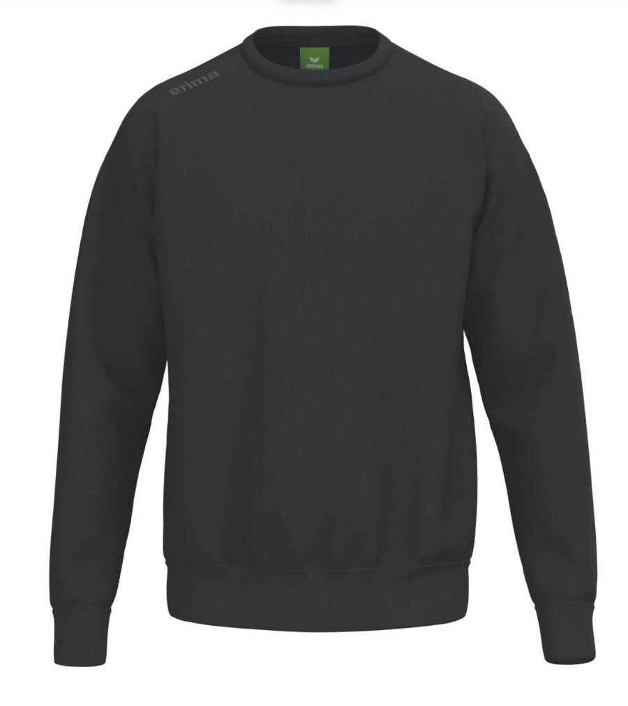 Erima sweatshirt med 60% bomuld - Sort