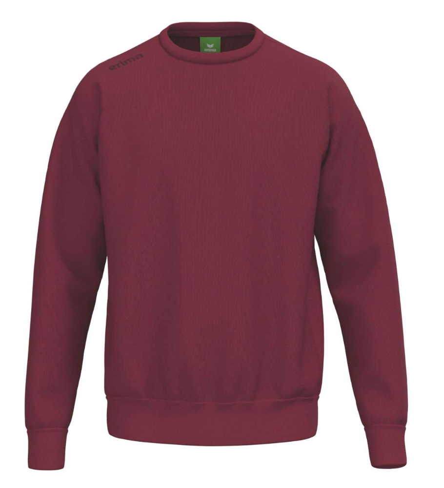 Erima sweatshirt med 60% bomuld - Bordeaux