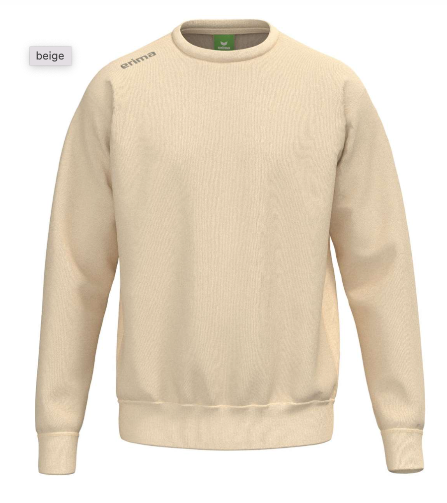 Erima sweatshirt med 60% bomuld - Beige