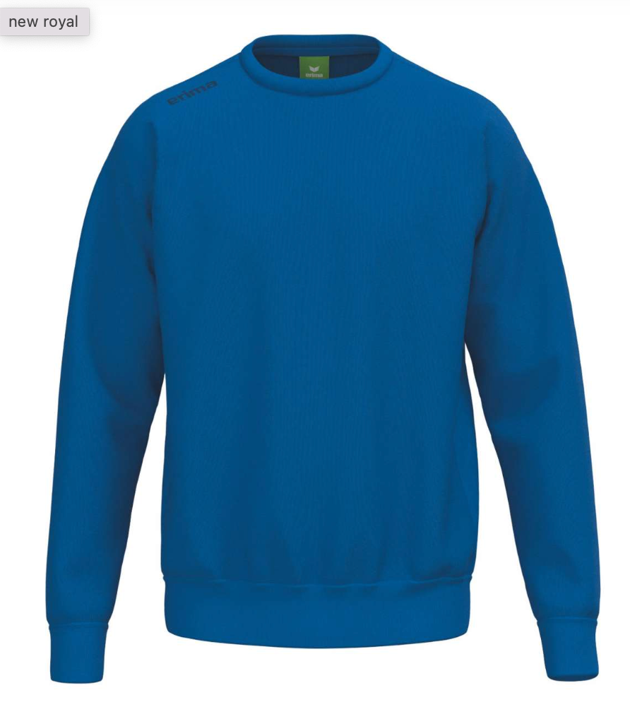 Erima sweatshirt med 60% bomuld - Kongeblå
