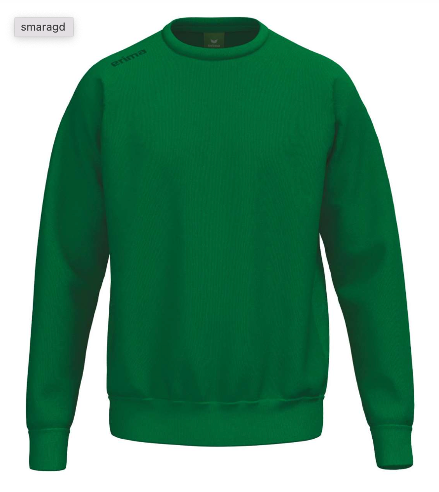 Erima sweatshirt med 60% bomuld - Grøn