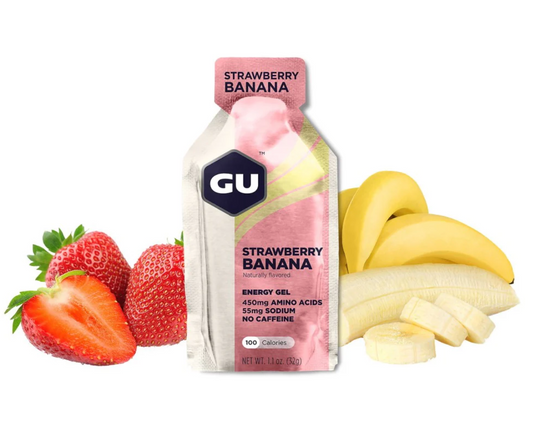 12 stk. GU Energy Energi Gel 32g med Jordbær-Banan smag