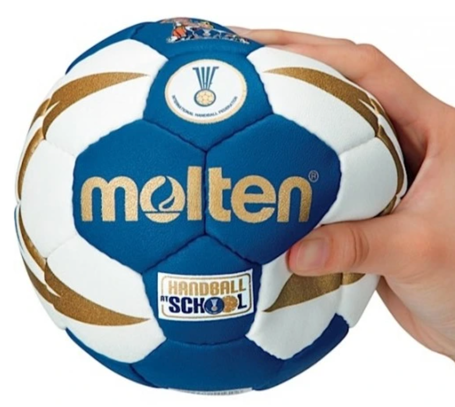 Molten Håndbold 1300 str. 0 blå/hvid school soft