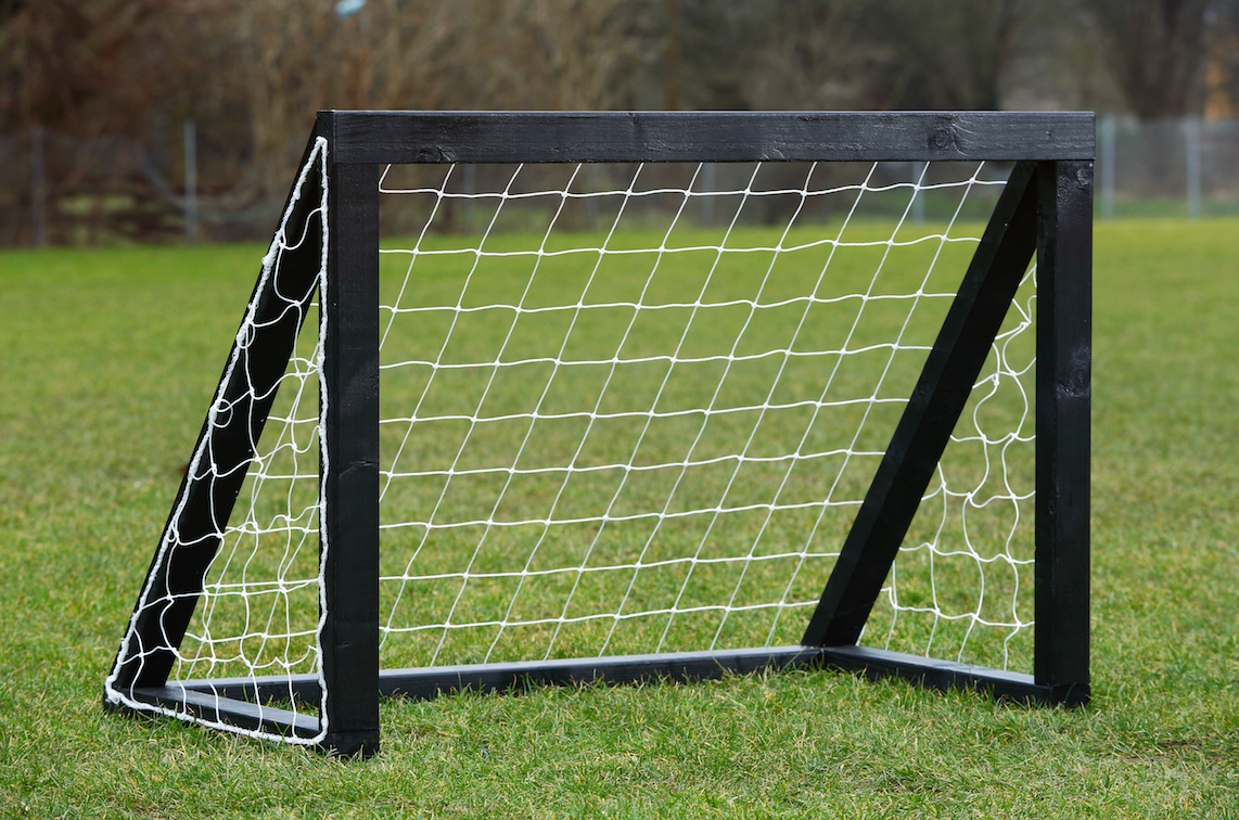Fodboldmål sort - Pro Micro 125 x 100 cm