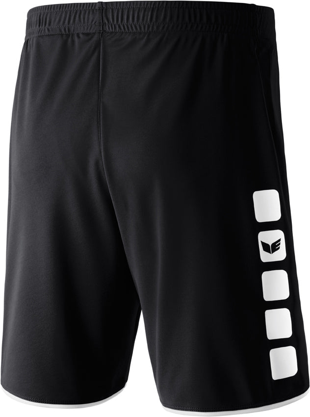 Soccershoppen.dk´s outlet str. 128 - 5-cubes shorts med farvet kant