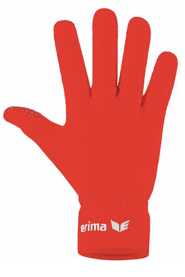 Spillerhandske rød. Str. 4- 5