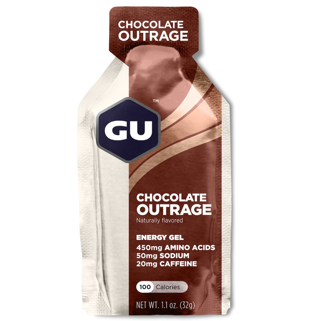 1 stk. GU Gel Chocolate Outrage | Energi gel med koffein