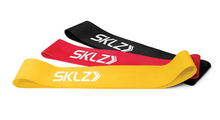 Indlæs billede til gallerivisning Pakke med 3 SKLZ Mini Bands - Light, Medium og Heavy styrke
