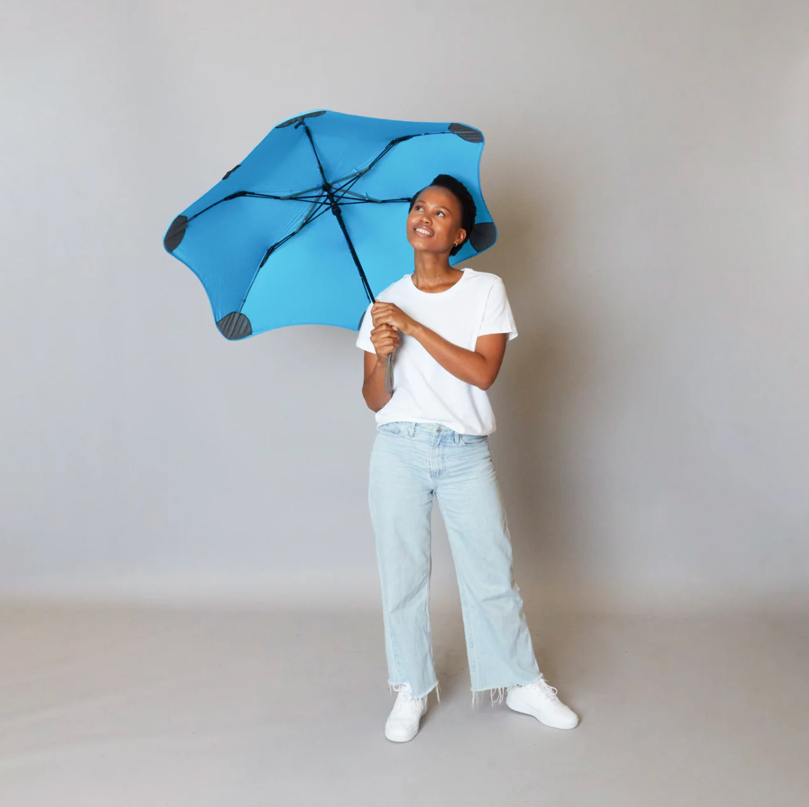 BLUNT Metro. Luksus paraply til håndtasken med 100 cm skærm - Blå