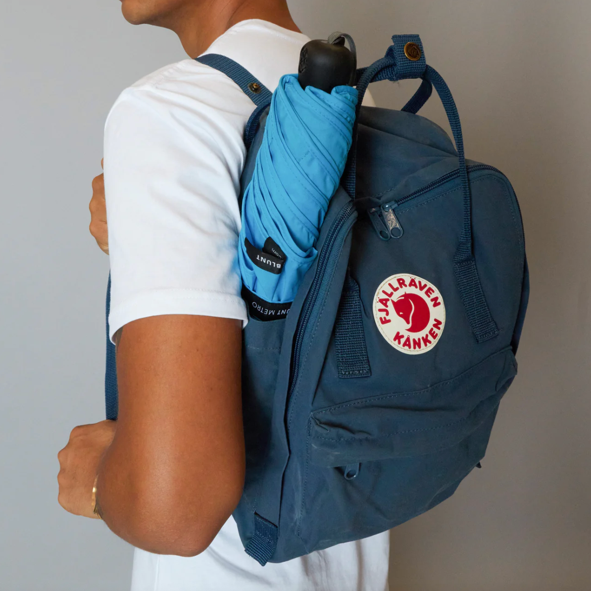 BLUNT Metro. Luksus paraply til håndtasken med 100 cm skærm - Blå