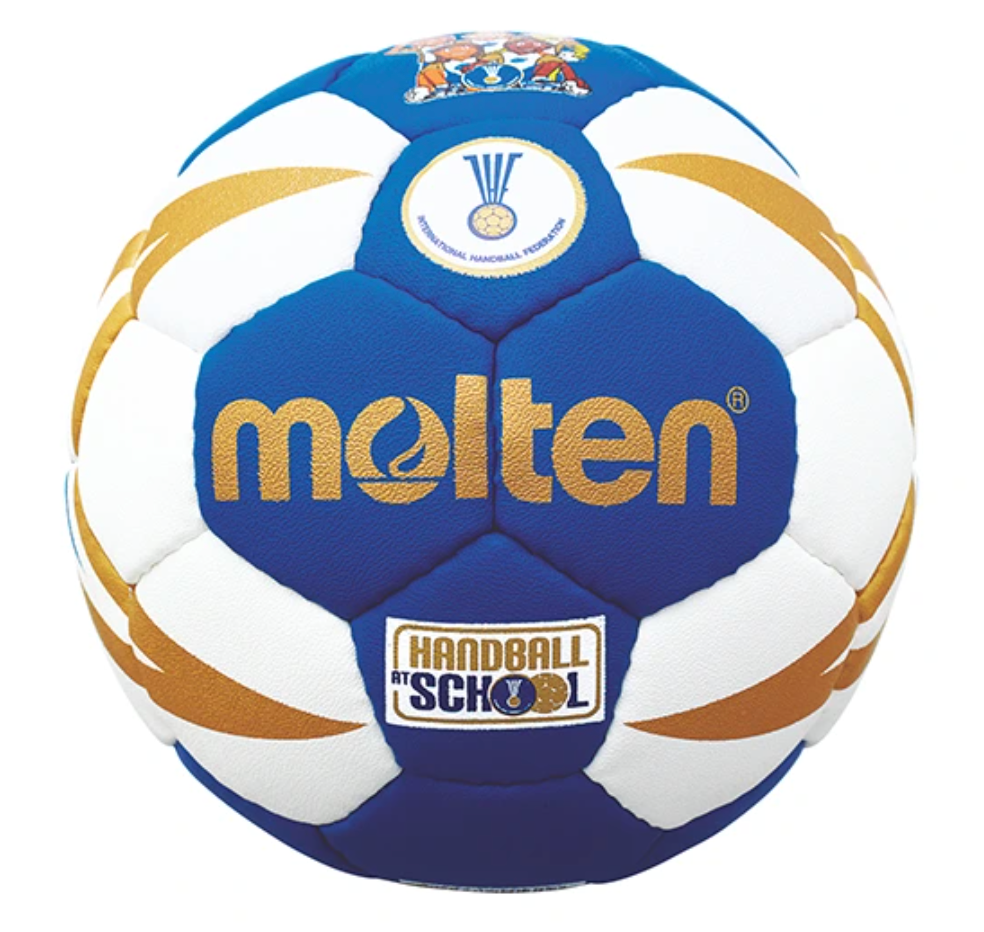 Molten Håndbold 1300 str. 0 blå/hvid school soft