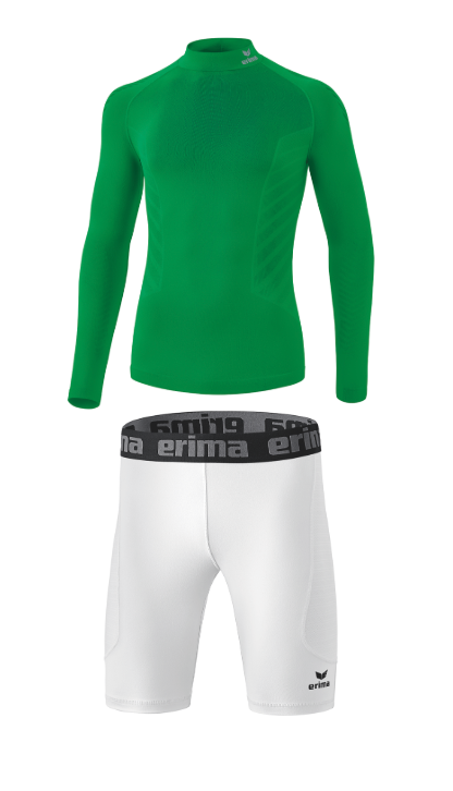Sportsundertøj - Sæt med Trøje og Korte Tights Grøn og hvid