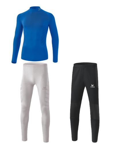 Træningspakke med sportsundertøj og træningsbukser