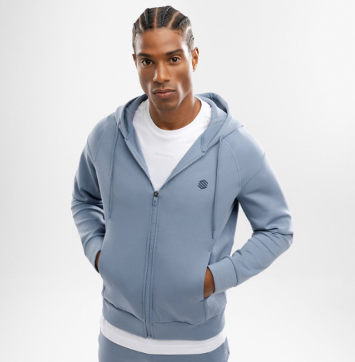 Outlet str. Large: Sæt med Siroko Hoodie med lang lynlås og hætte samt bukser