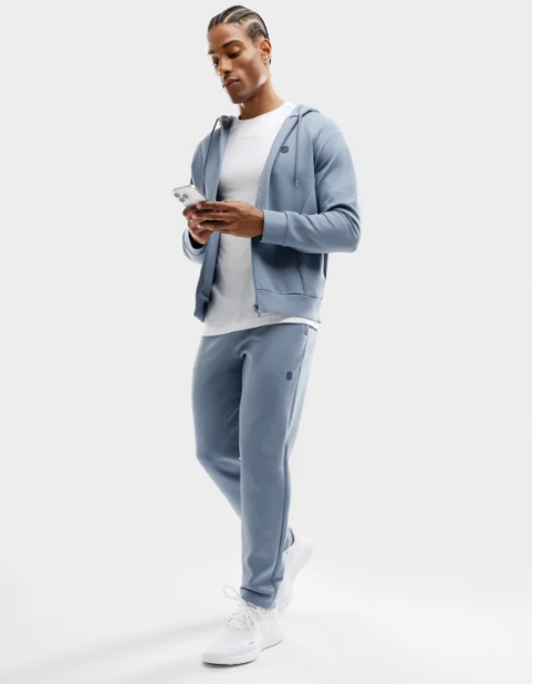 Outlet str. Large: Sæt med Siroko Hoodie med lang lynlås og hætte samt bukser