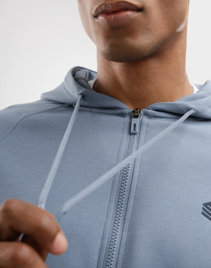 Outlet str. Large: Sæt med Siroko Hoodie med lang lynlås og hætte samt bukser