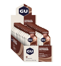 Indlæs billede til gallerivisning 24 stk. GU Gel Chocolate Outrage | Energi gel med koffein
