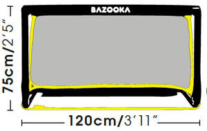 BazookaGoal 120 x 75 cm. DK´s bedste småboldsmål.
