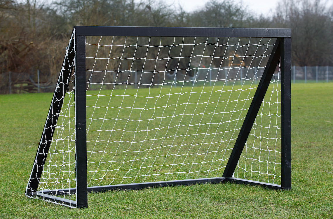 Fodboldmål Sort - Pro Junior 175 x 140 cm  -