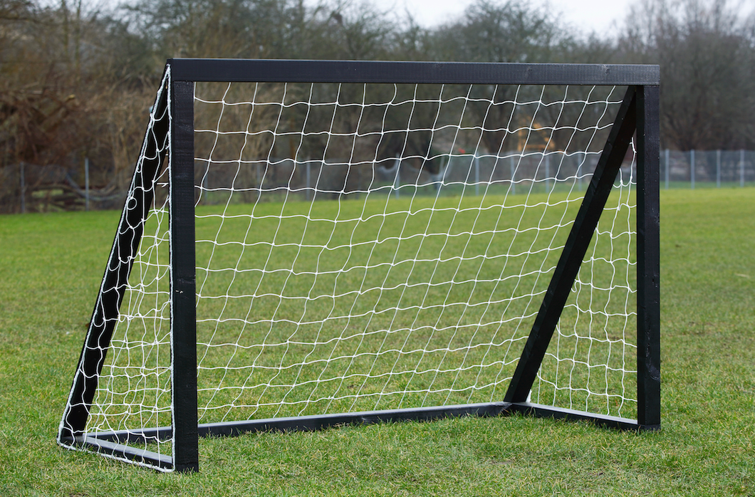Fodboldmål Sort - Pro Junior 175 x 140 cm  -